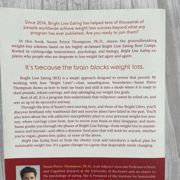 📚 3/$25 Bright Line Eating by Susan Pierce Thompson, Ph.D. | Paperback - Picture 3 of 6